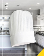 HC-25-Oval Top Executive Chef Hat (50pcs)