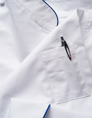 Elegance Chef Jacket-White-Rounded Collar