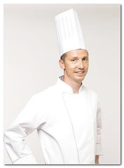 HTP-25 - Straight Top Executive Chef Hat (50pcs)