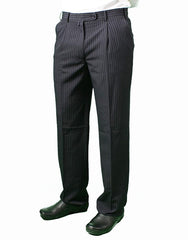 Men's Dress Pants - Black Pinstripe or Blue Pinstripe