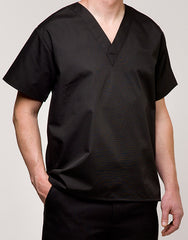 V-Neck Pullover Dishwasher/ Cook Shirt Black